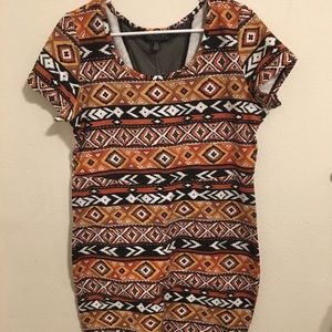 Forever 21+ Plus Size Aztec Bodycon Dress